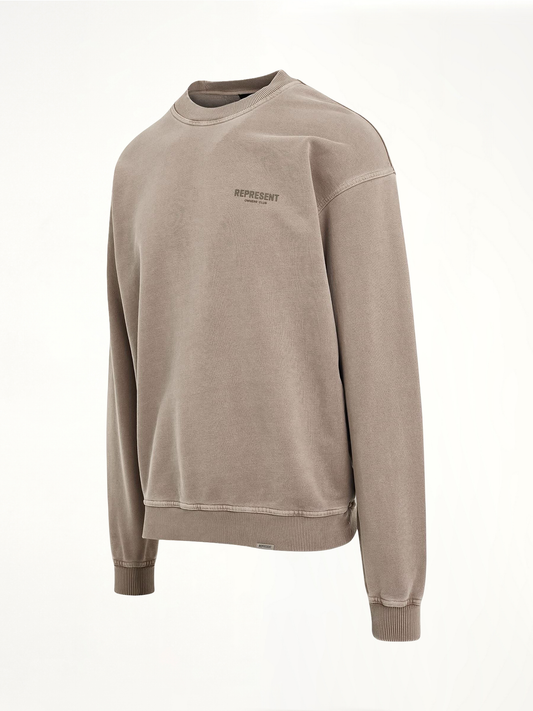New Represent Owners Club Sweatshirt in Mushroom
