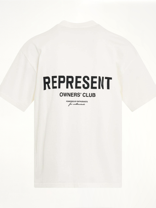 New Represent Owners Club T-Shirt in Flat White