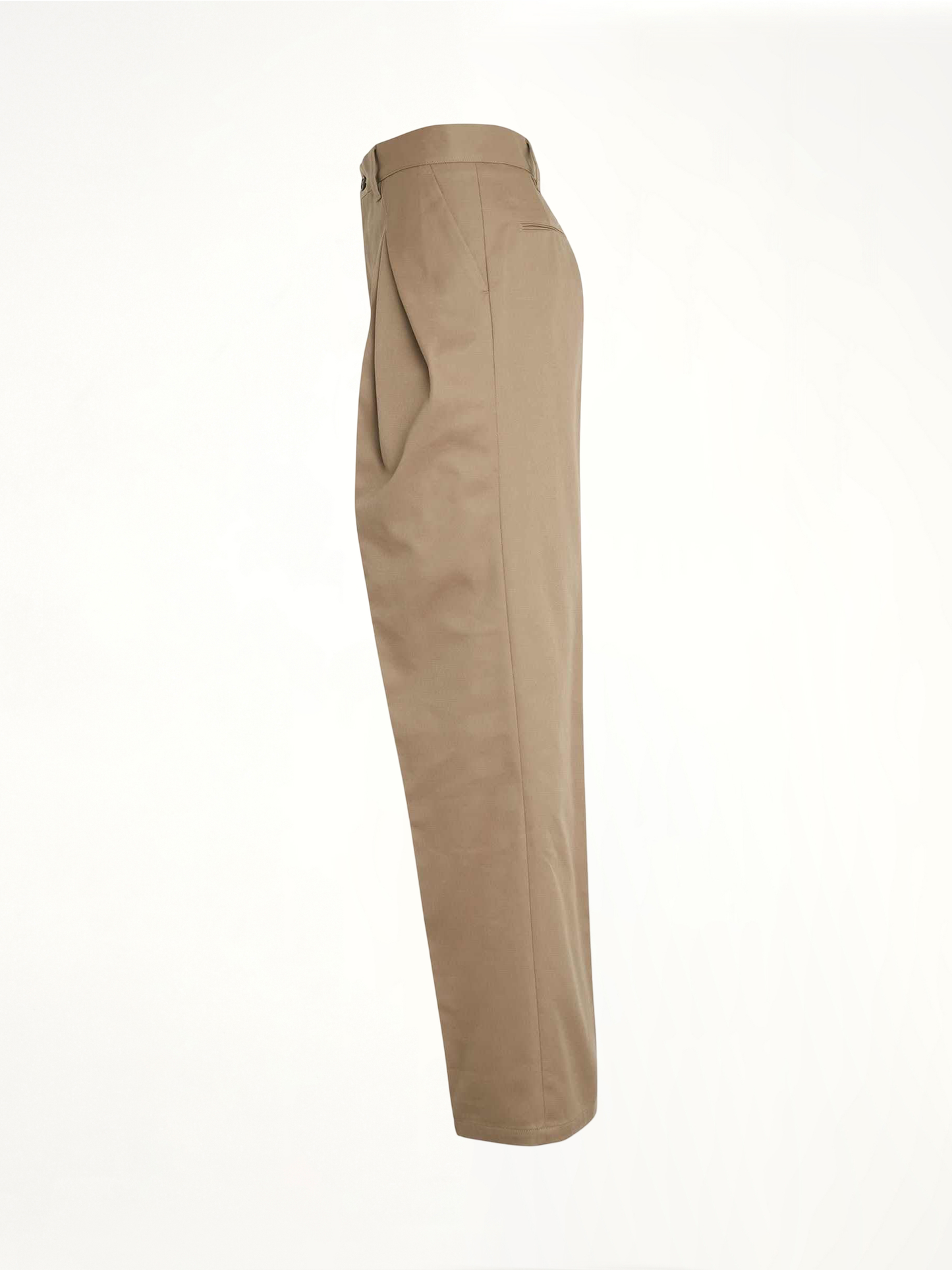 Pleat Details Pants in Beige