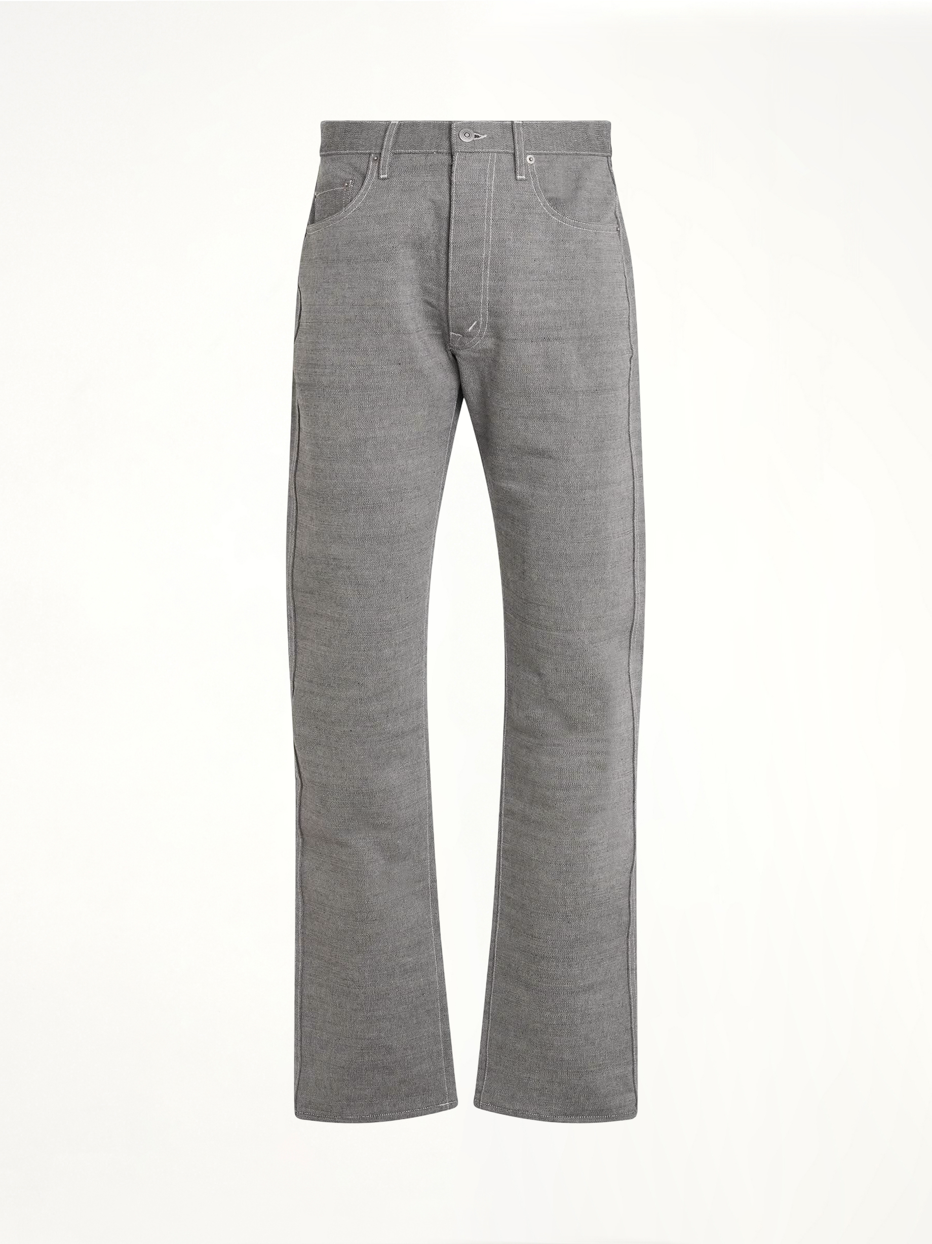 Regular and Straight Pants in Caviar