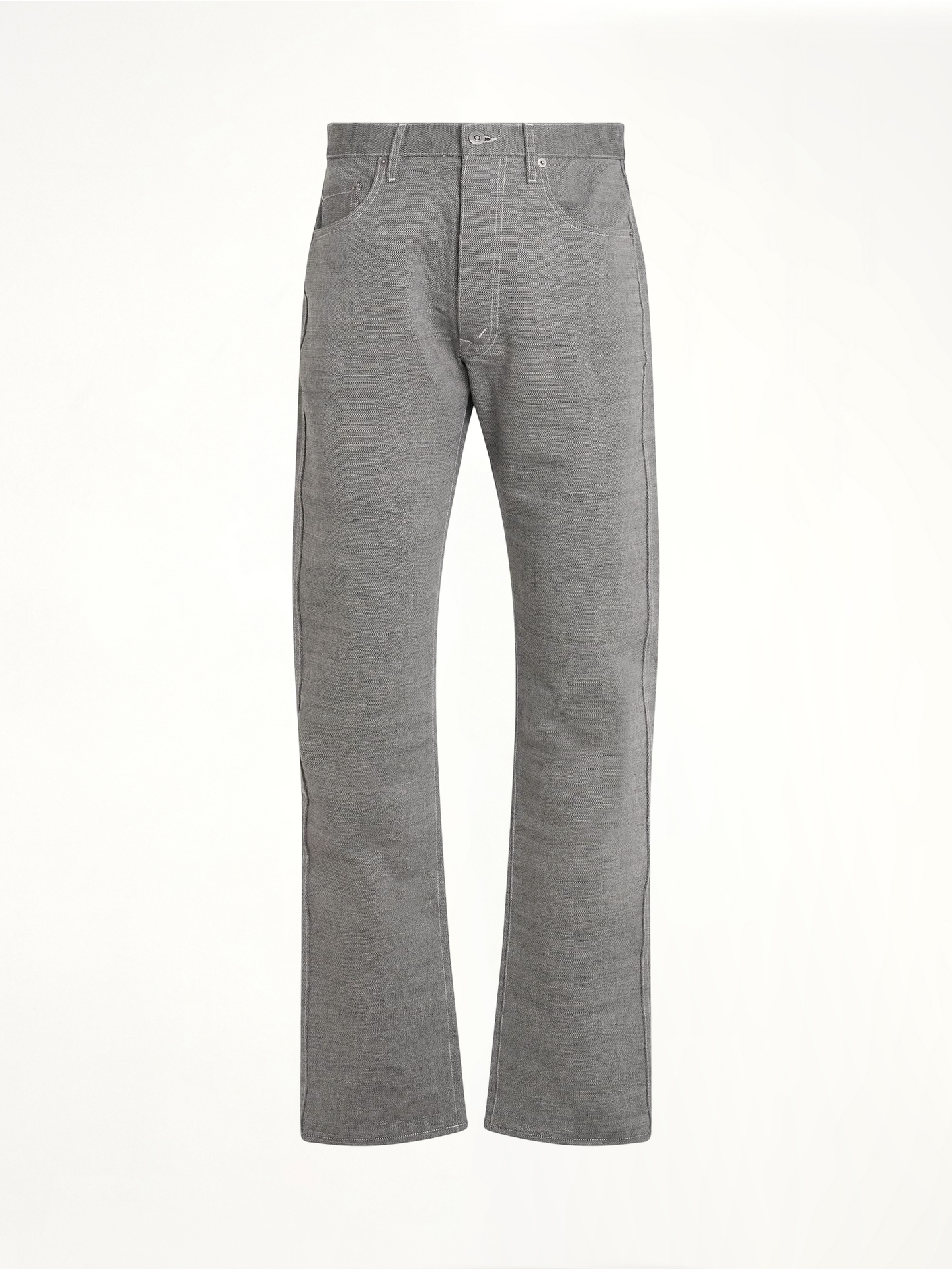 Regular and Straight Pants in Caviar