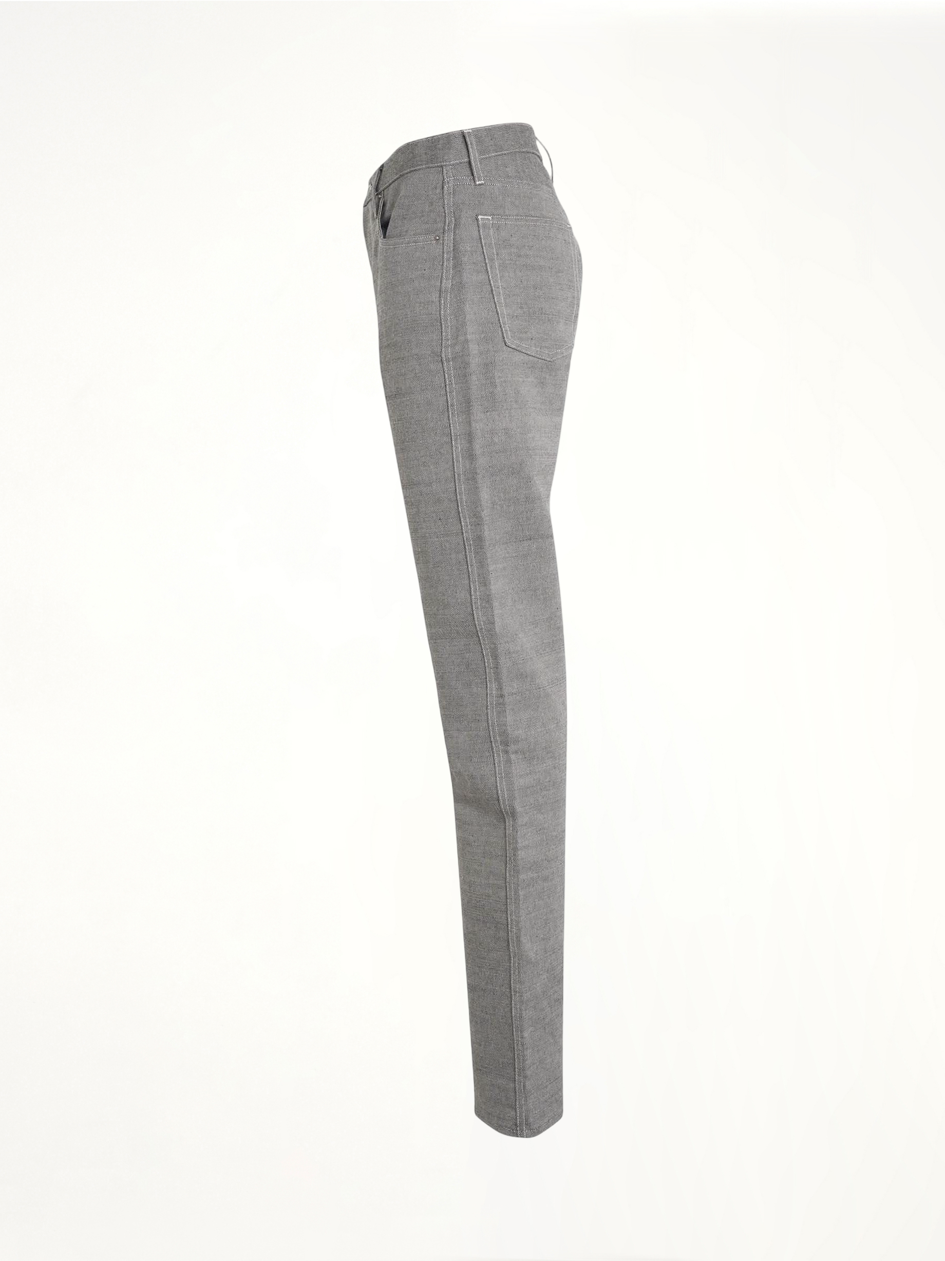 Regular and Straight Pants in Caviar