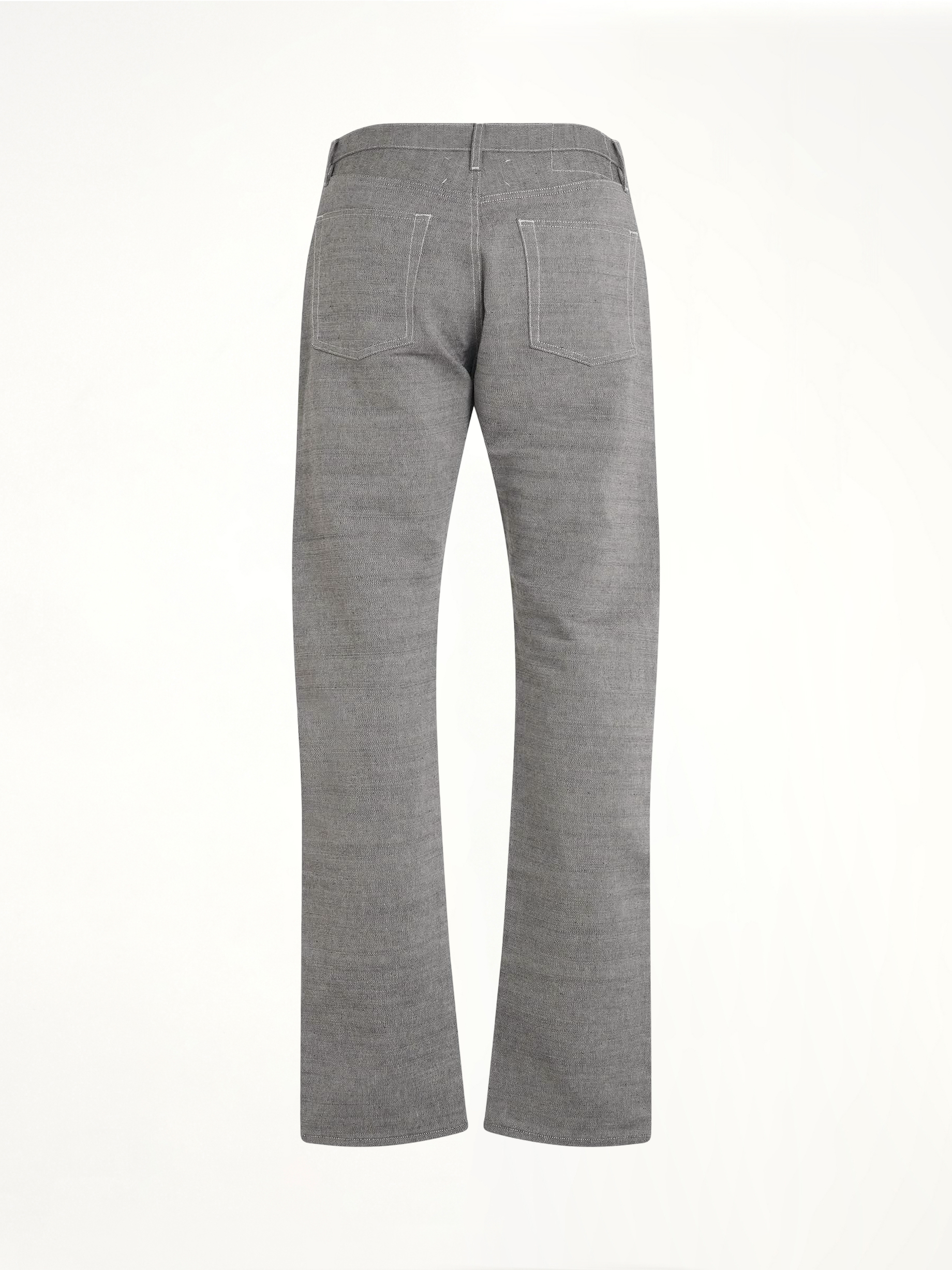 Regular and Straight Pants in Caviar