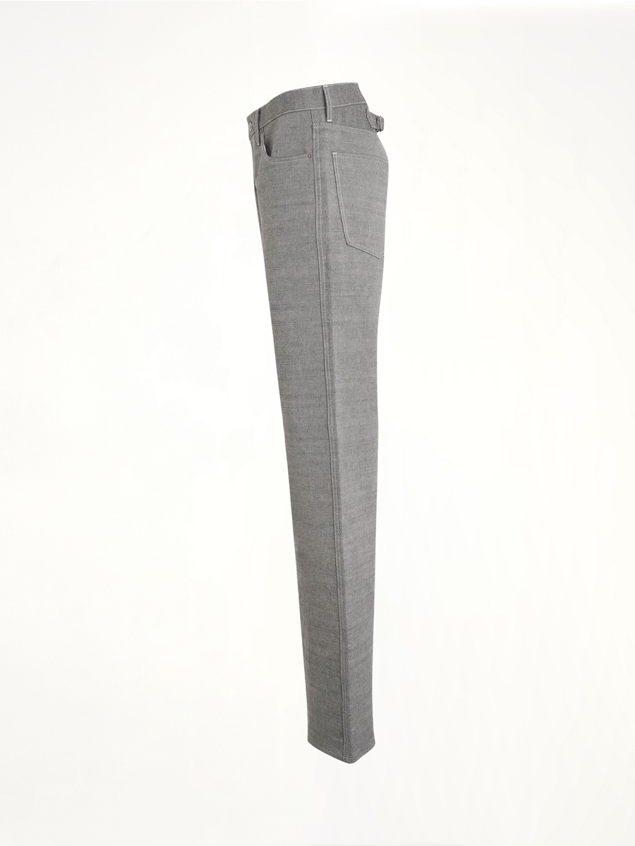 Broken Twill 5 Pocket Pants in Caviar