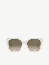 Fendi FE40063I 5425F Acetate Sunglasses in Ivory