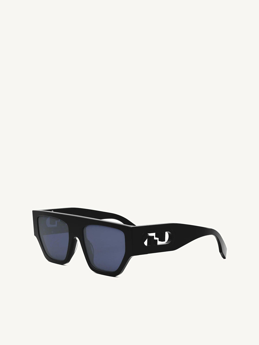 Fendi FE40108U 5401V Injected Sunglasses in Black/Blue