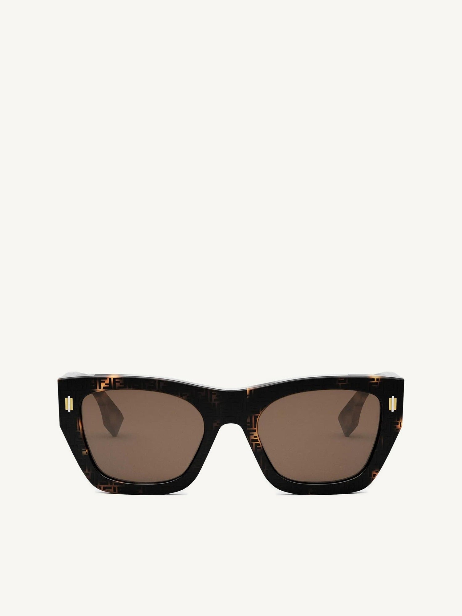 Fendi FE40100I 5355E Acetate Sunglasses in Havana/Brown