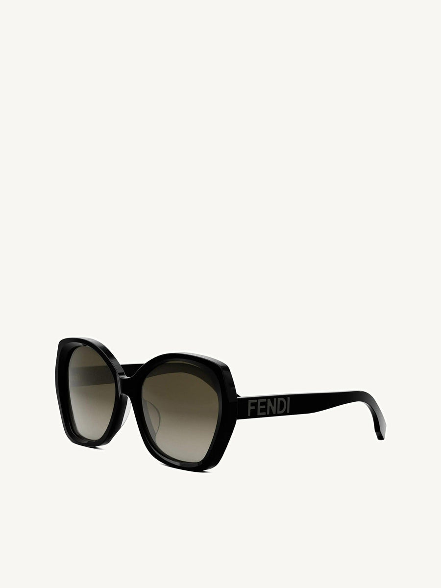 Fendi FE40112F 5801F Acetate Sunglasses in Black