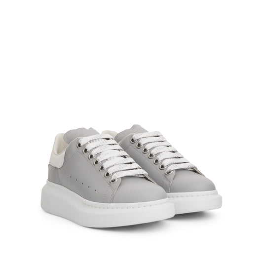 Larry Oversized Sneaker in Silver Grey/White