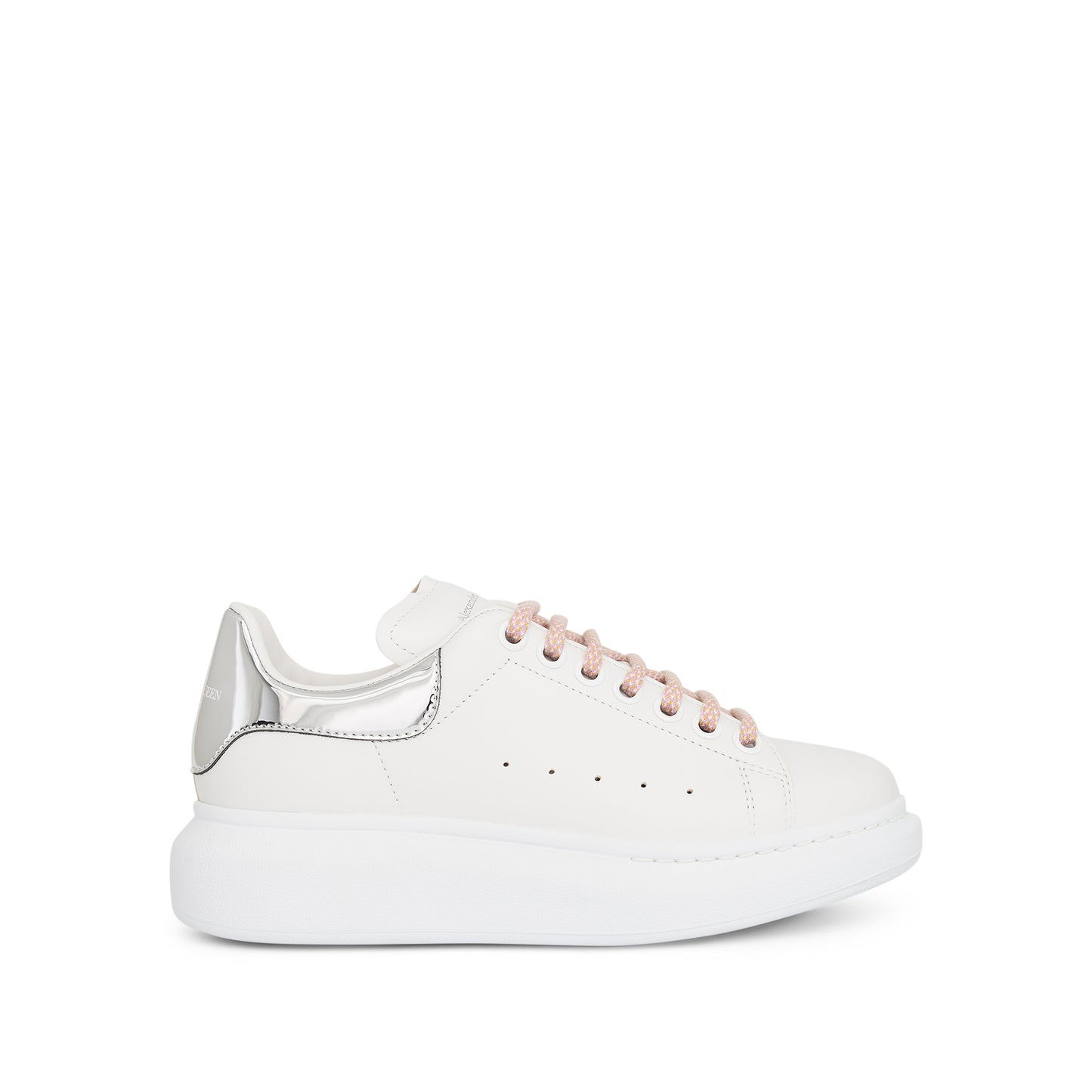 Larry Oversized Sneaker in White/Silver