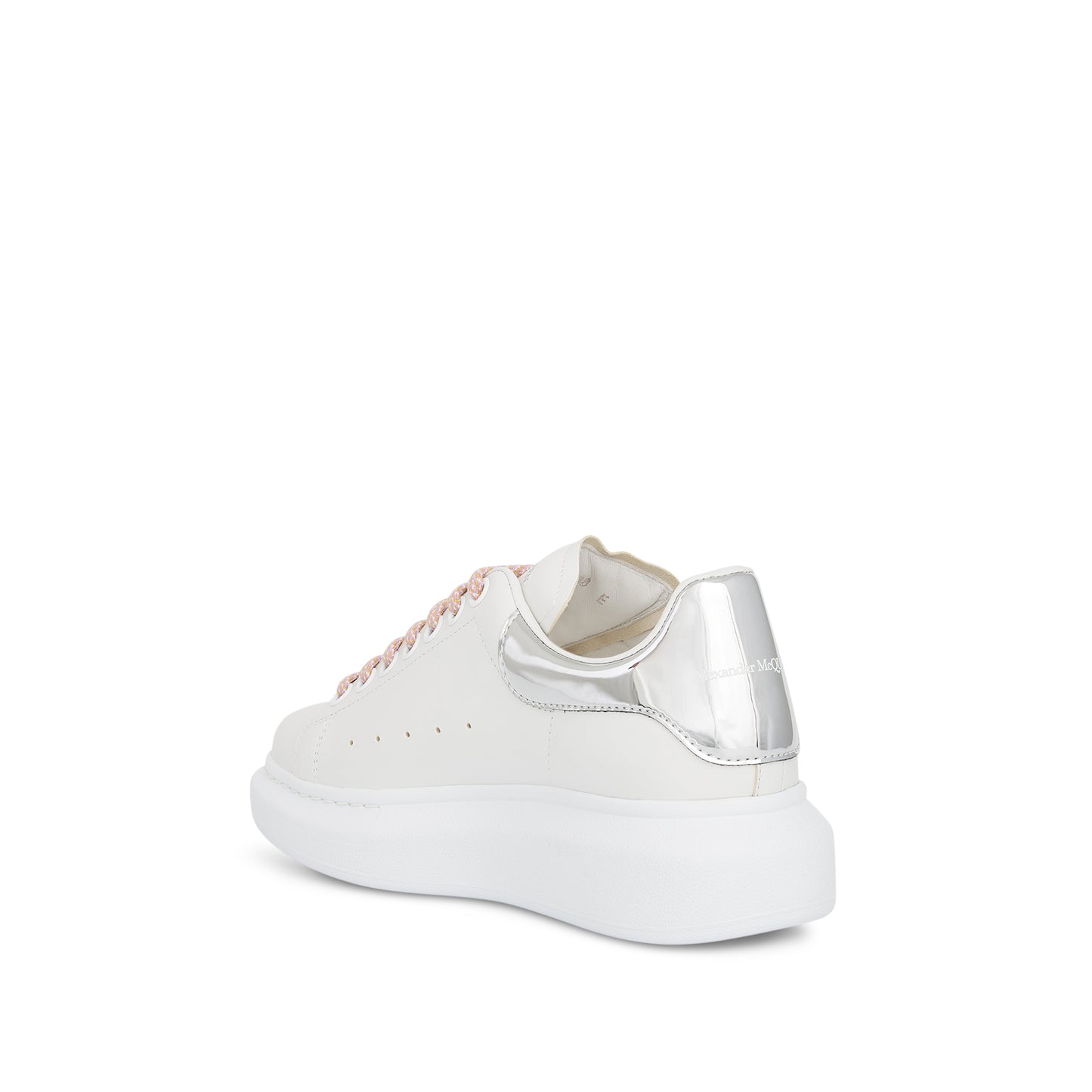 Larry Oversized Sneaker in White/Silver