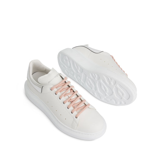 Larry Oversized Sneaker in White/Silver