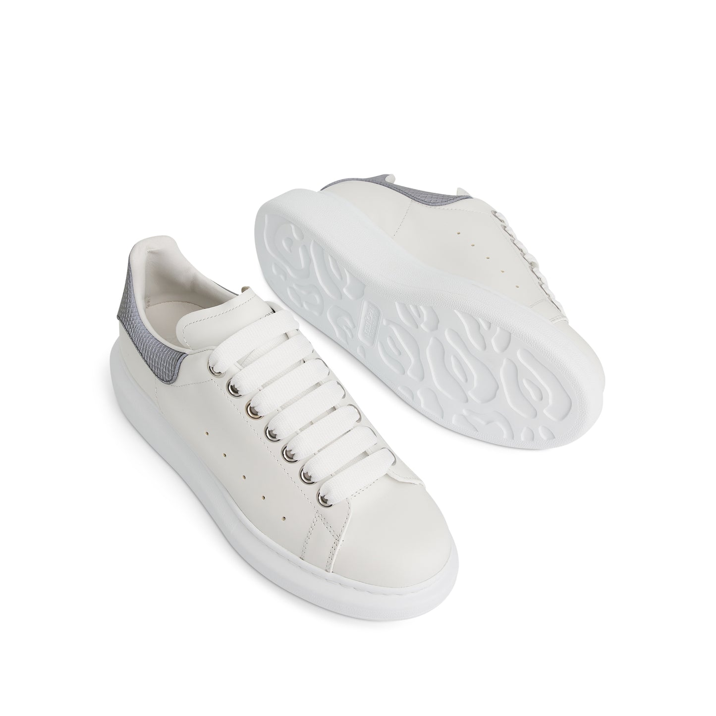 Larry Oversized Sneaker in White/Cement Grey