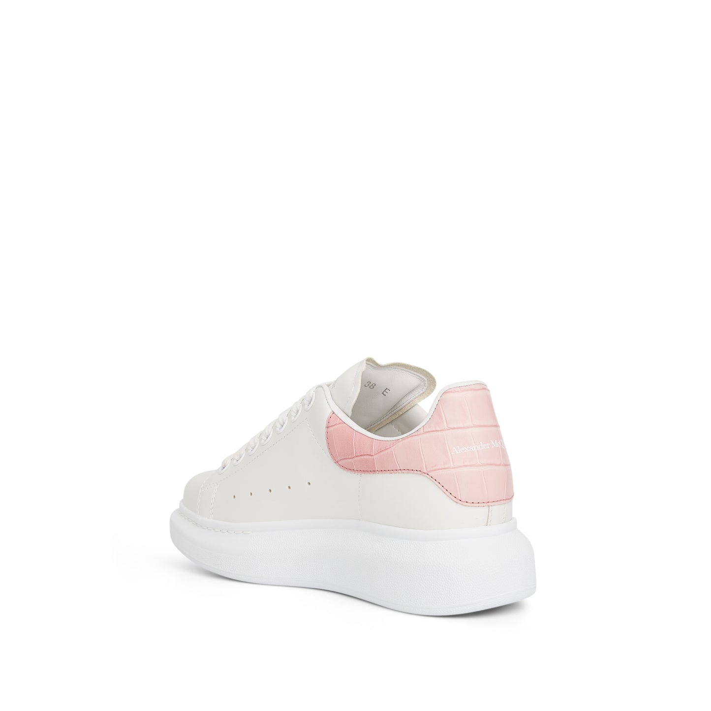 Larry Oversized Sneaker in White/Light Clay