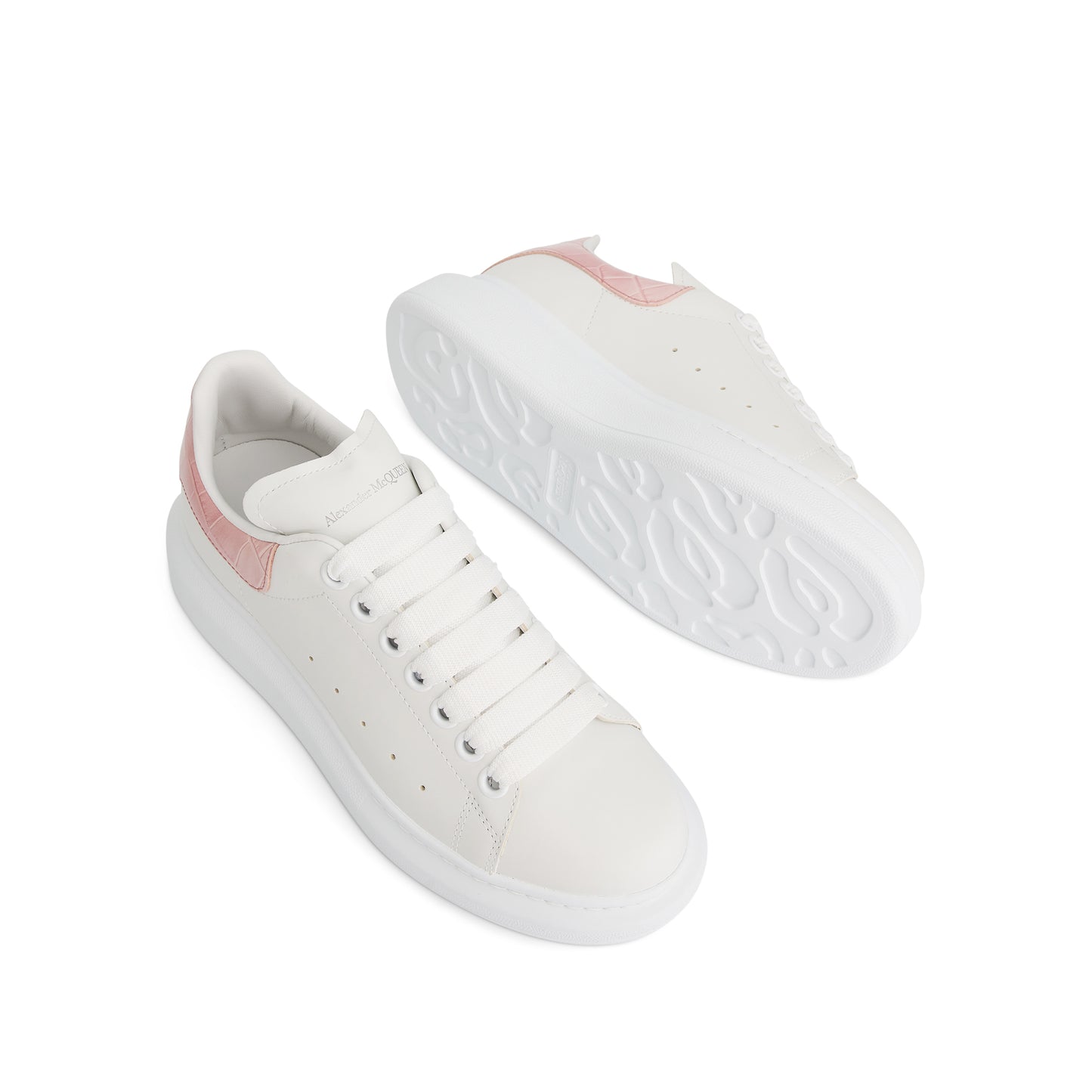 Larry Oversized Sneaker in White/Light Clay