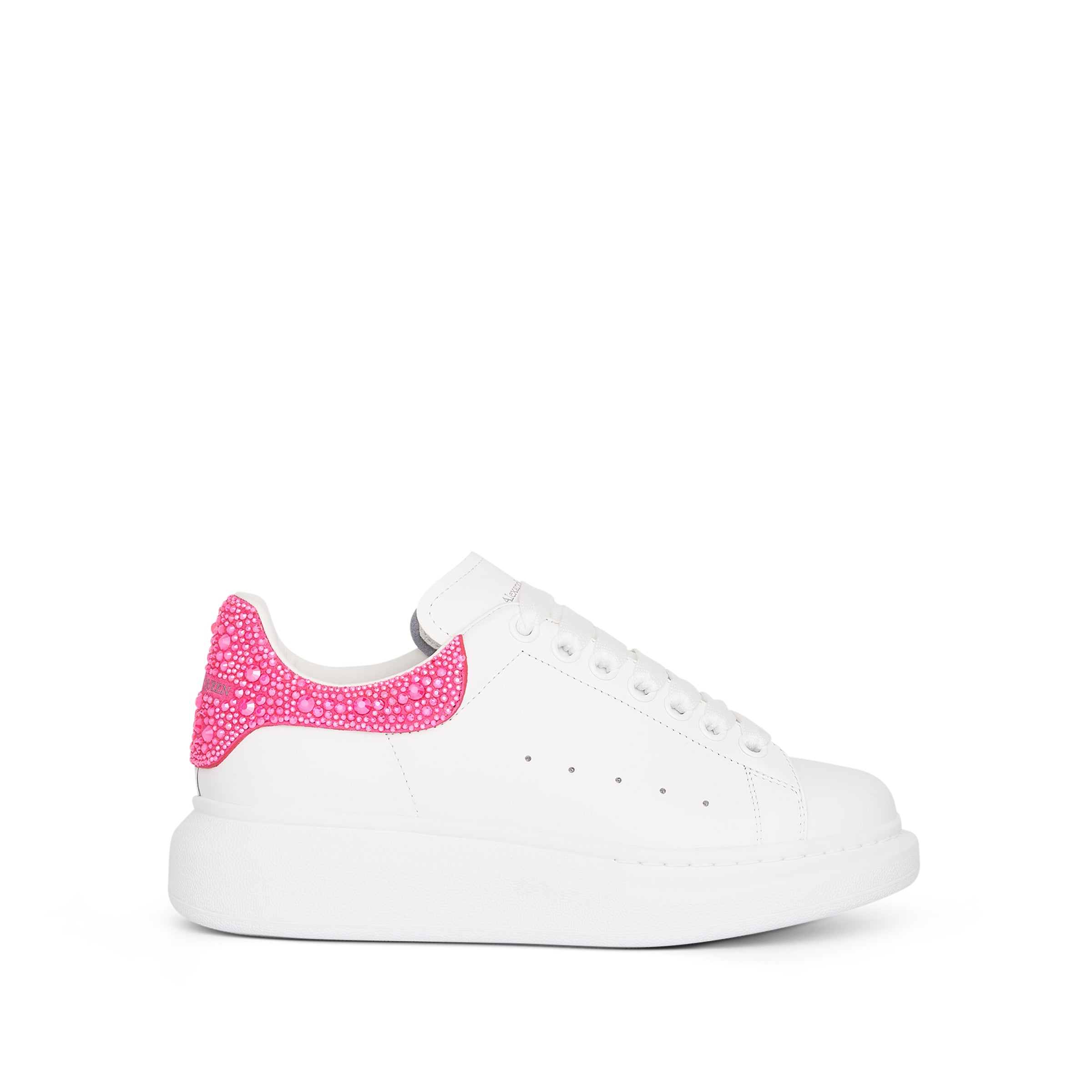 ALEXANDER McQUEEN Larry Oversized Suede Sneaker in White/Halo Pink – MARAIS