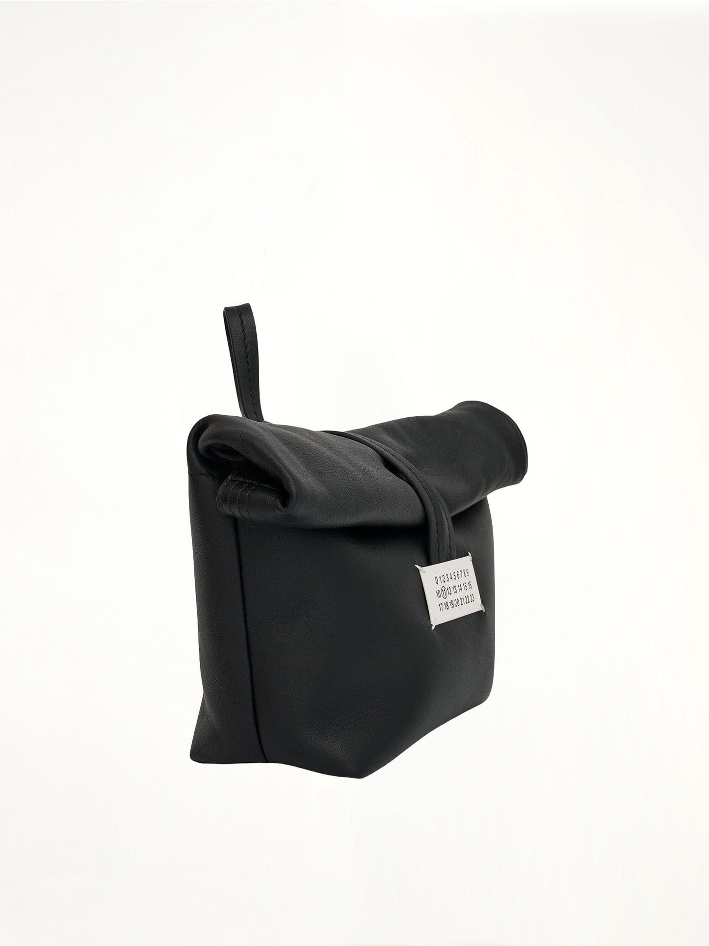 Leather Clutch Bag in Black