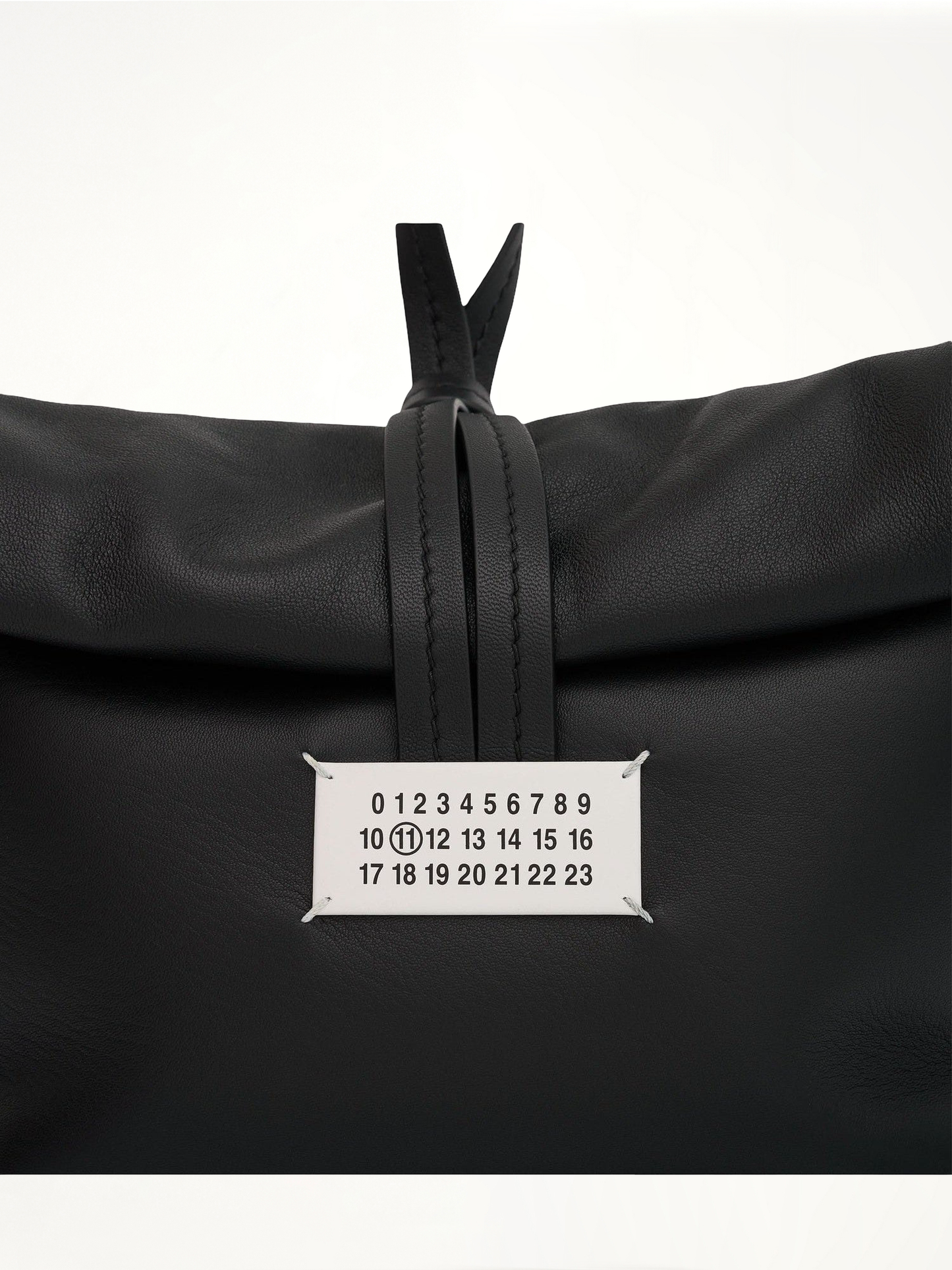 Leather Clutch Bag in Black