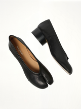 New Tabi Ballerina in Black Top View | MAISON MARGIELA