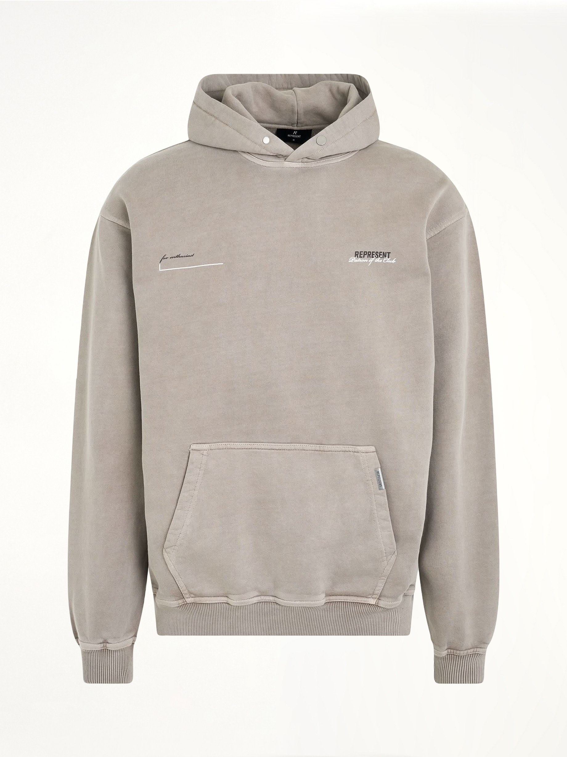 Patron of the Club Hoodie in Mudstone
