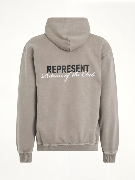 Patron of the Club Hoodie in Mudstone