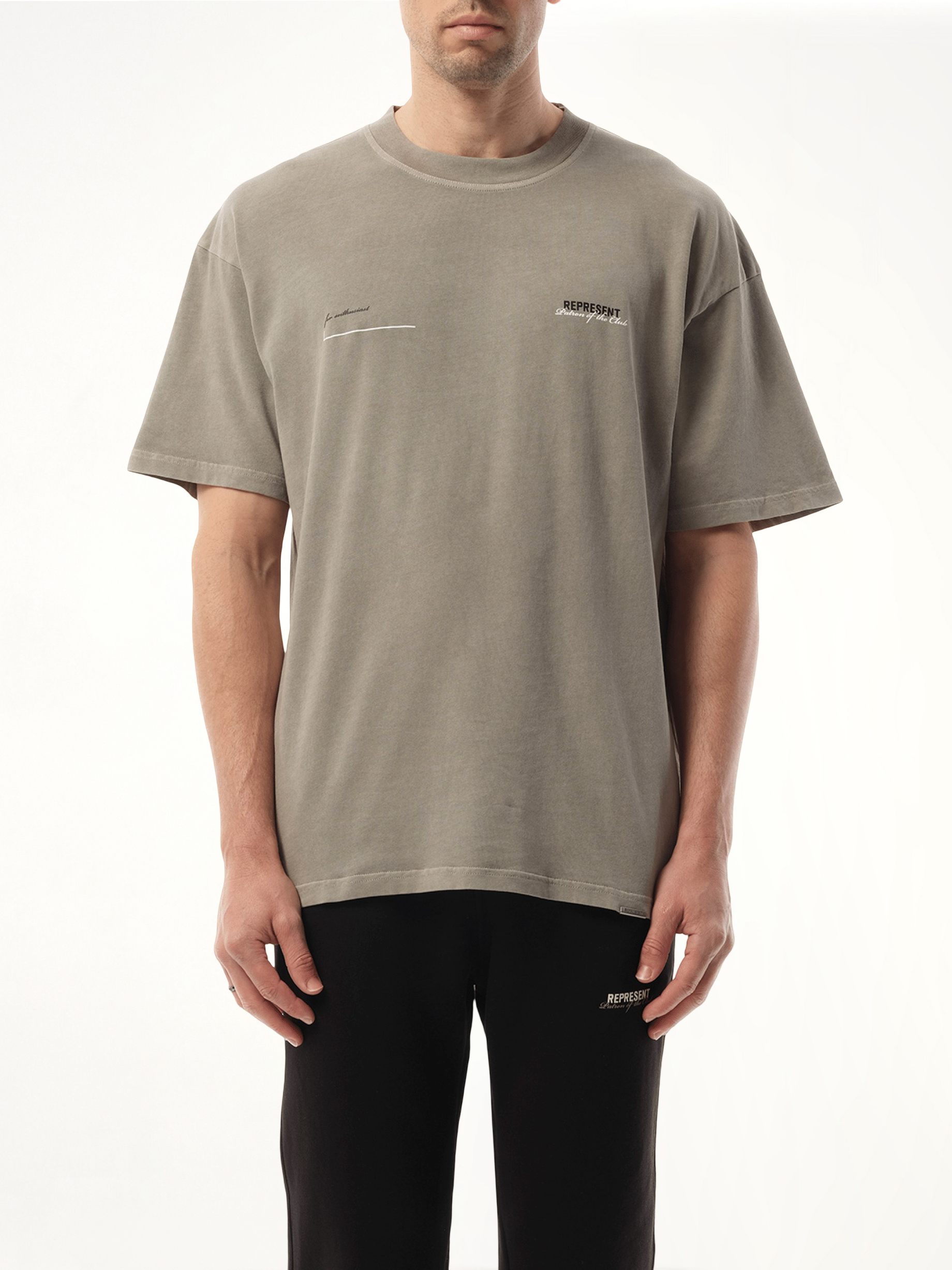 Patron of the Club T-Shirt in Mudstone