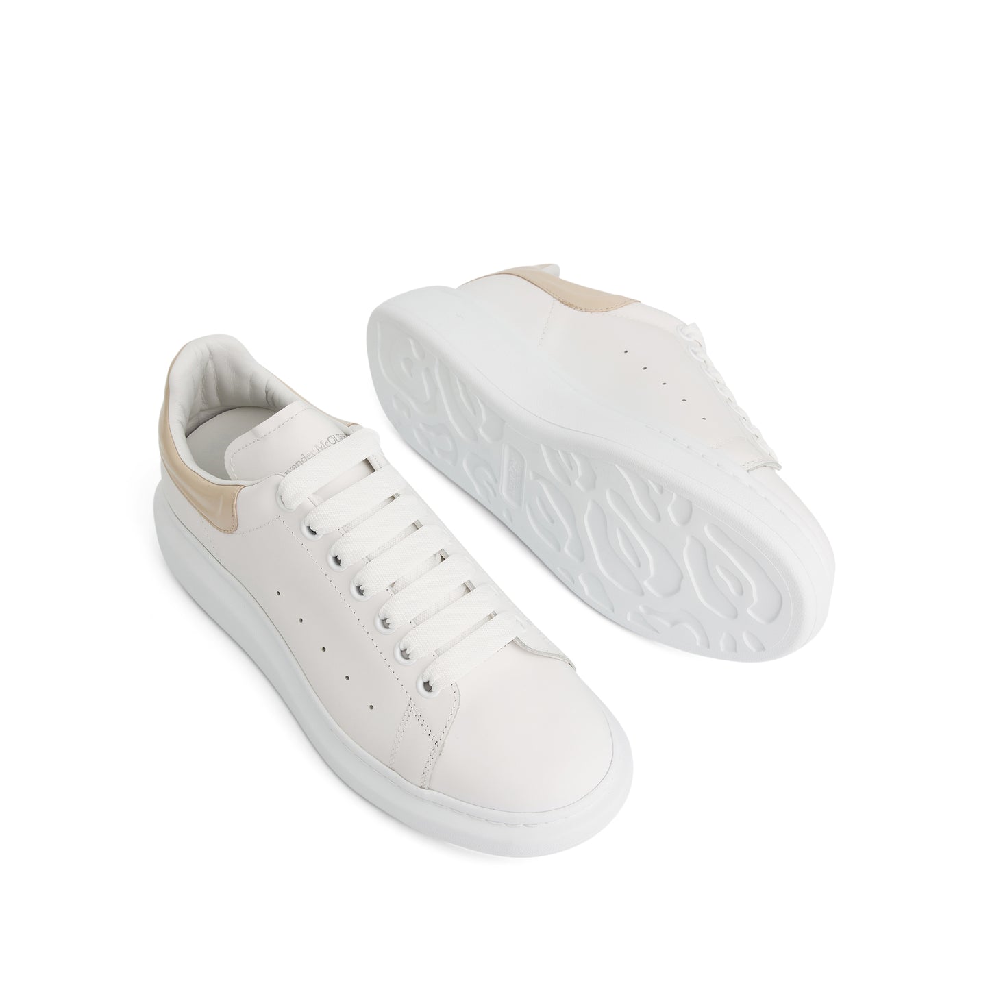 Larry Oversized Sneaker in White/Oyster