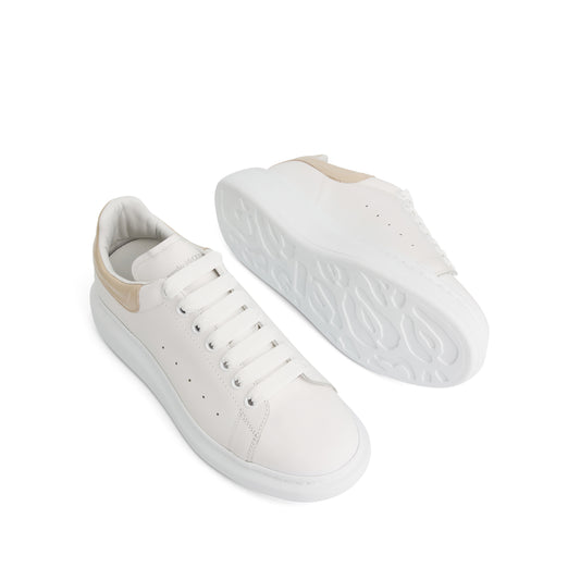 Larry Oversized Sneaker in White/Oyster