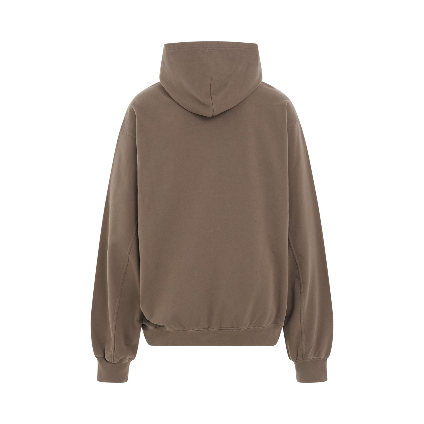 Destroyed Logo Hoodie in Taupe/Black