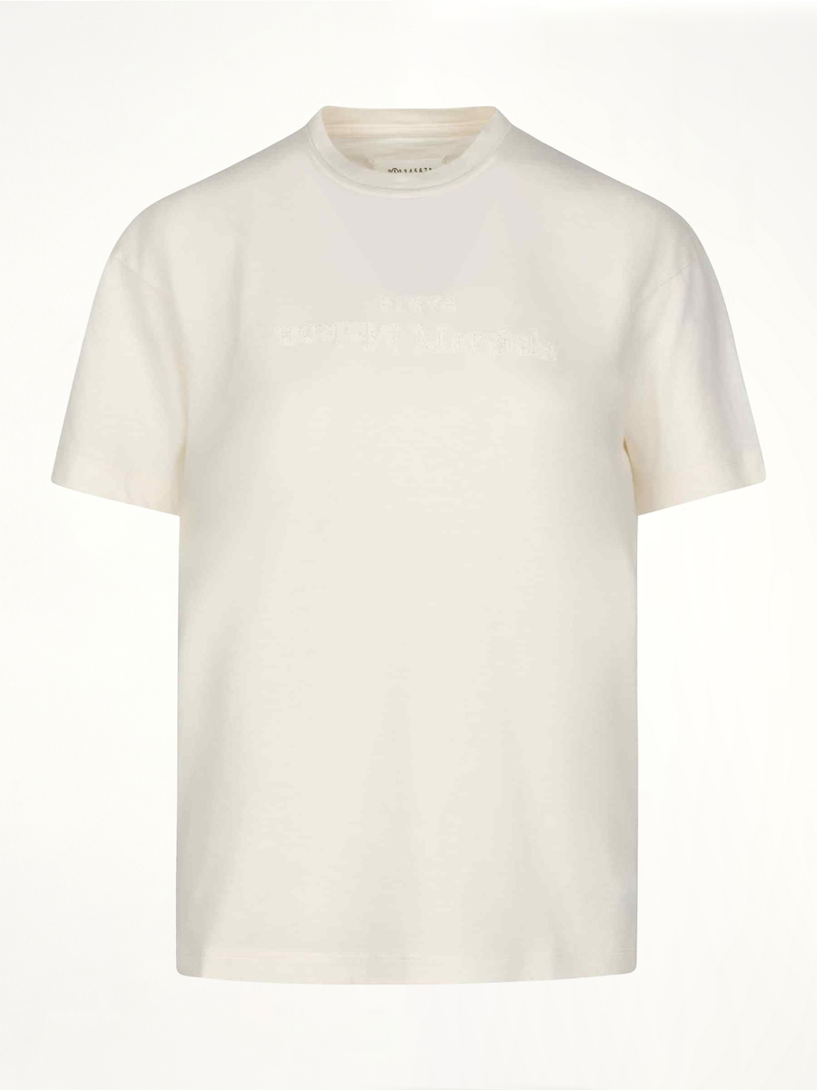 Reverse Logo T-Shirt in Ivory