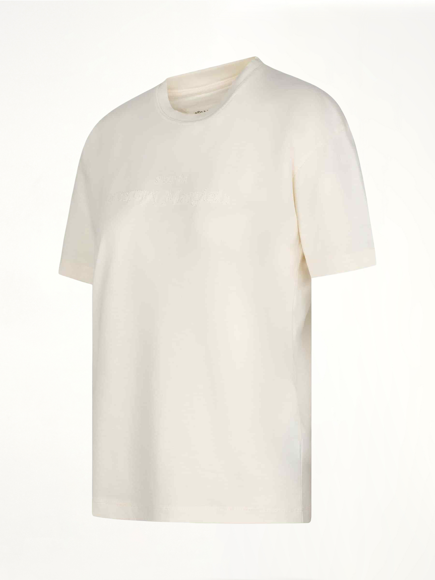 Reverse Logo T-Shirt in Ivory