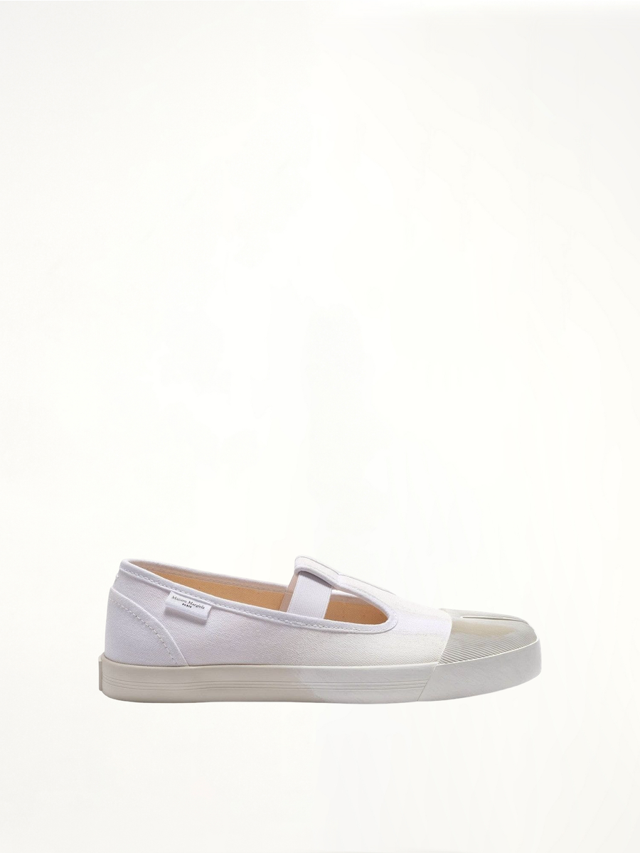 Tabi Toe Sneakers in  White/White Side View | MAISON MARGIELA