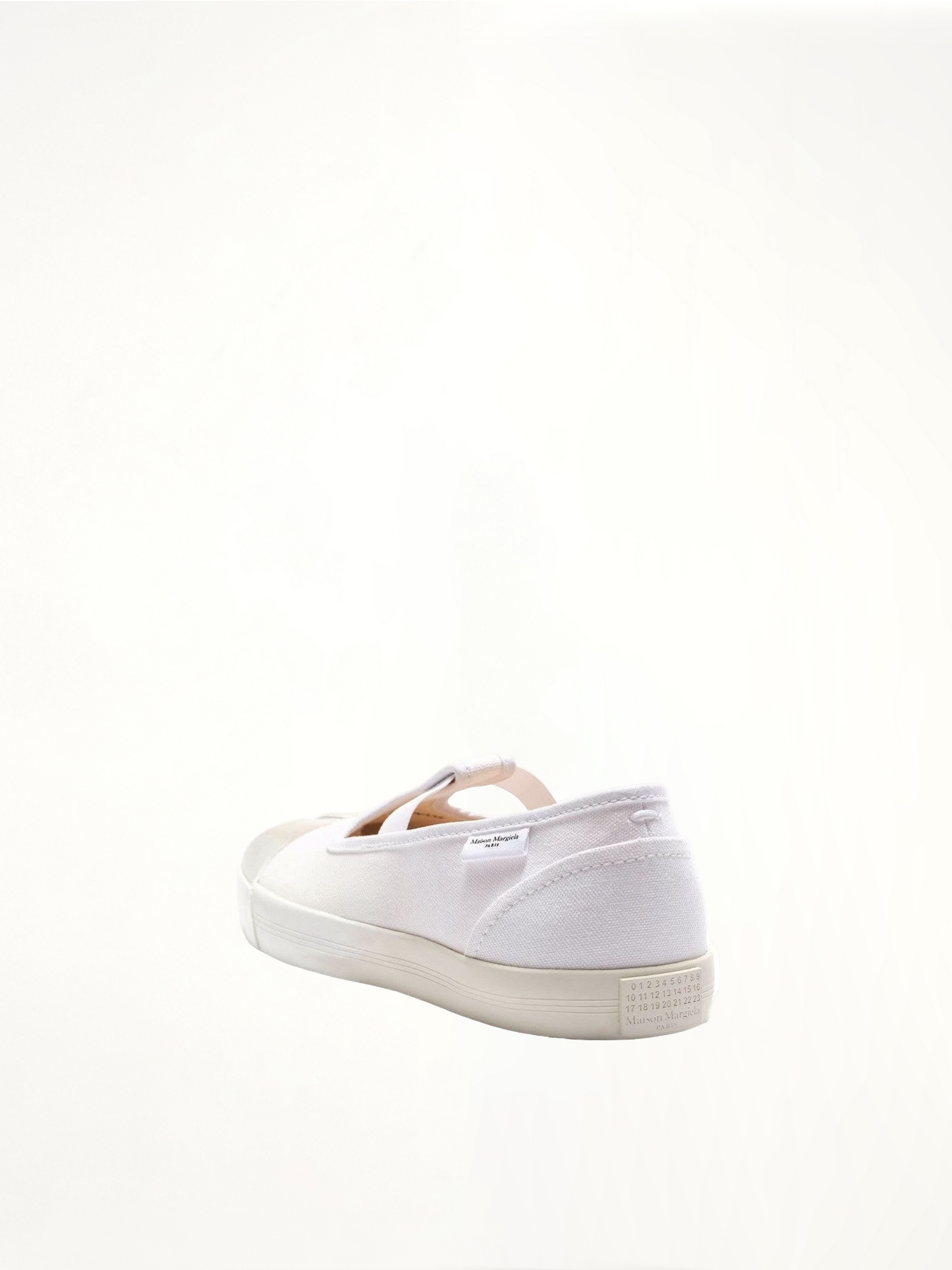 Tabi Toe Sneakers in  White/White Back View | MAISON MARGIELA