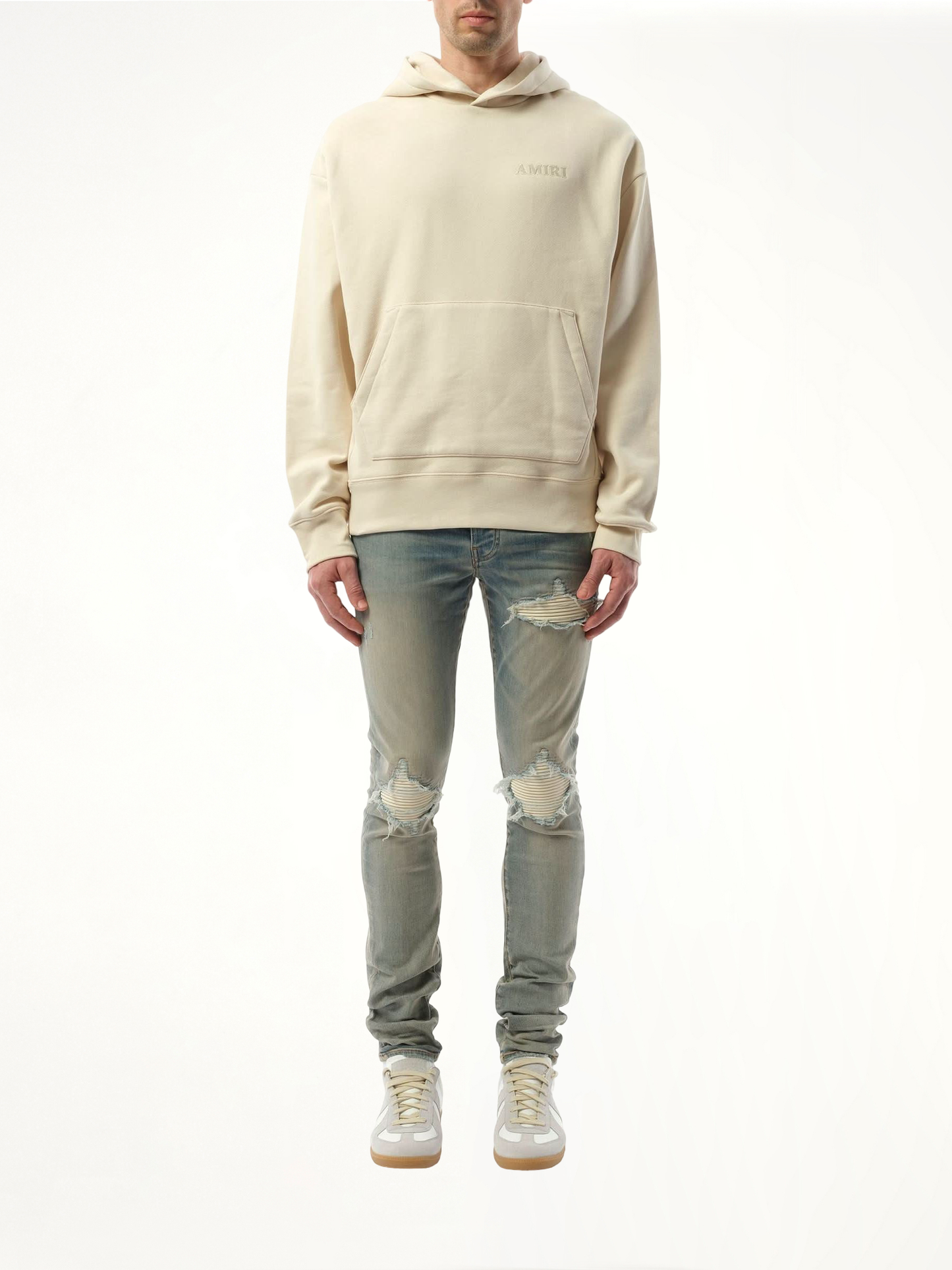 Amiri Oversized Hoodie in Birch