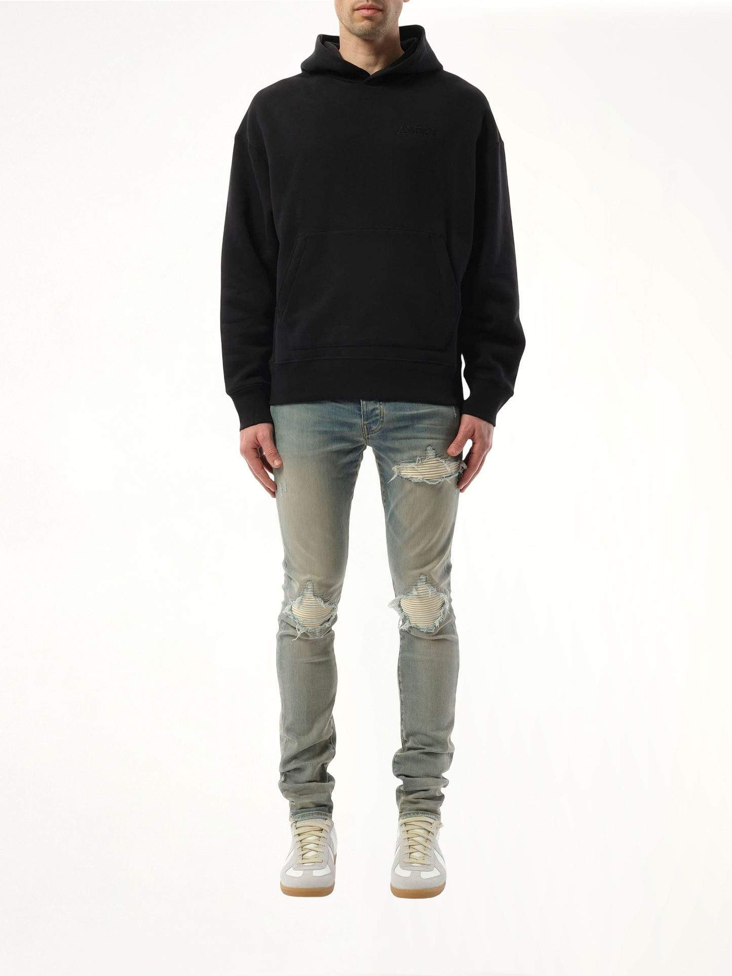 Amiri Oversized Hoodie in Black