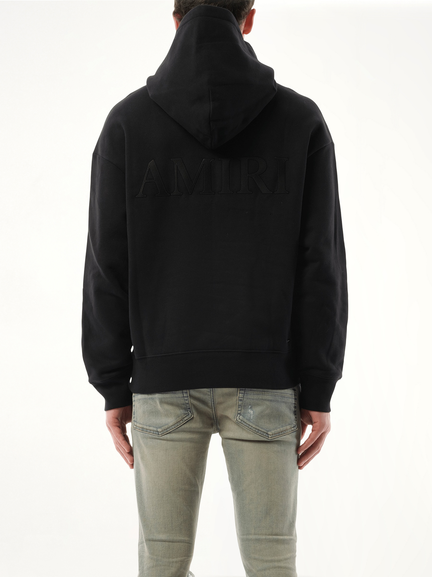 Amiri Oversized Hoodie in Black