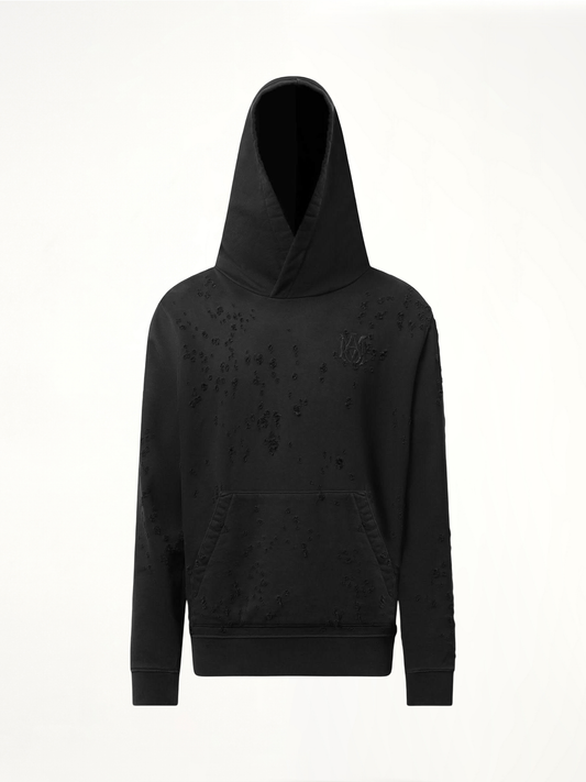 MA Shotgun Embroidered Hoodie in Black
