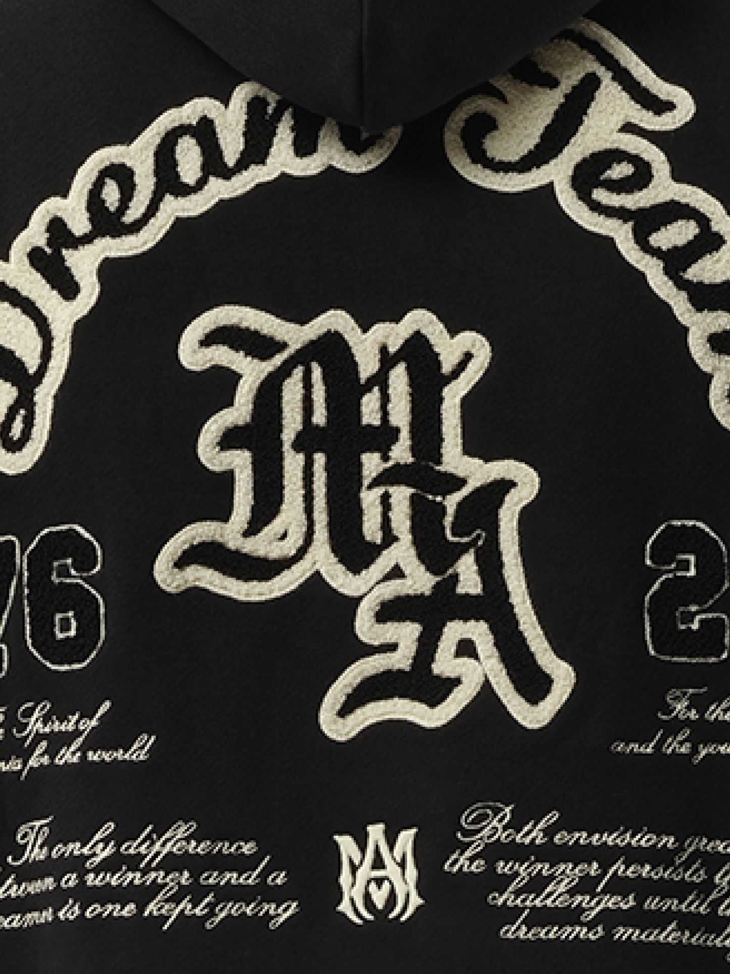 Dream Team Oversized Hoodie in Black