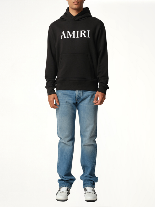 Amiri Core Logo Hoodie in Black/White