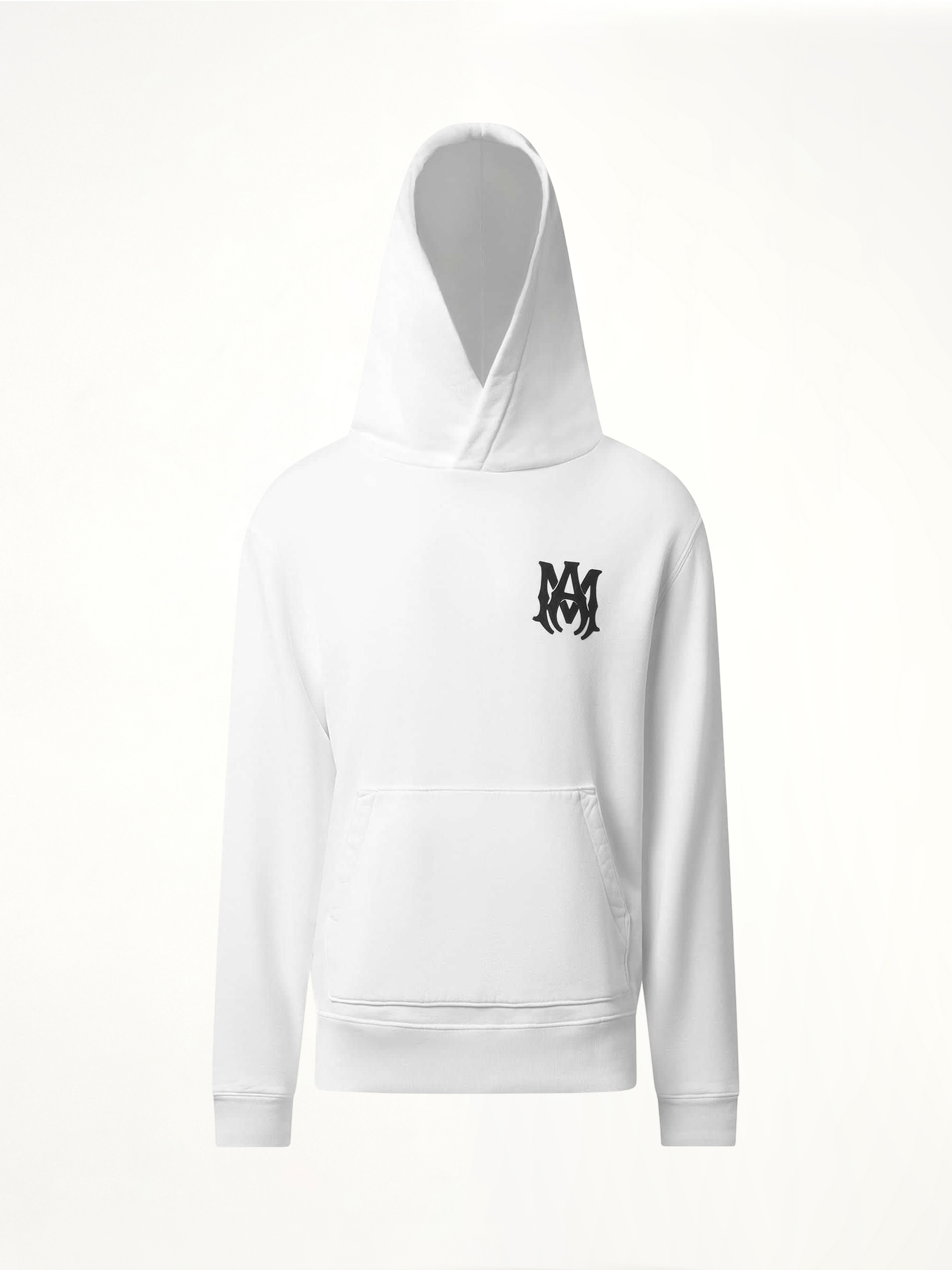 AMIRI MA Core Logo Hoodie in White | MARAIS AMIRI MA Core Logo Hoodie in White | MARAIS