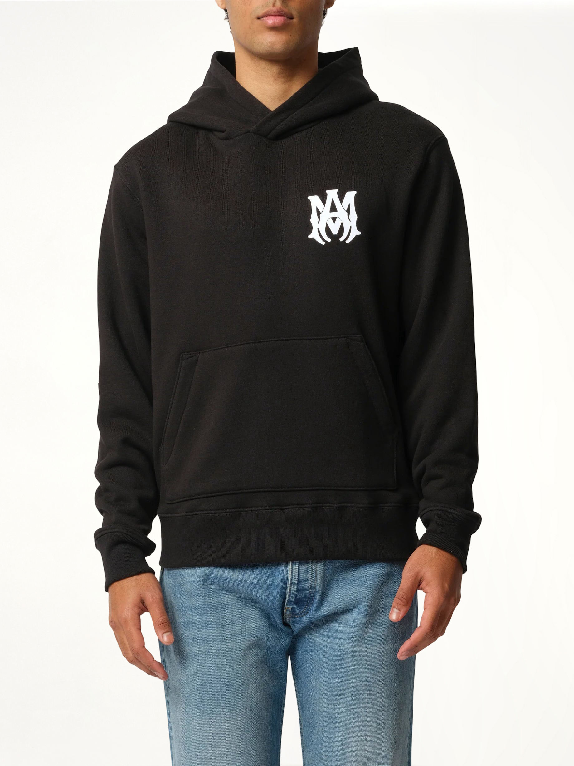 MA Core Logo Hoodie in Black/White