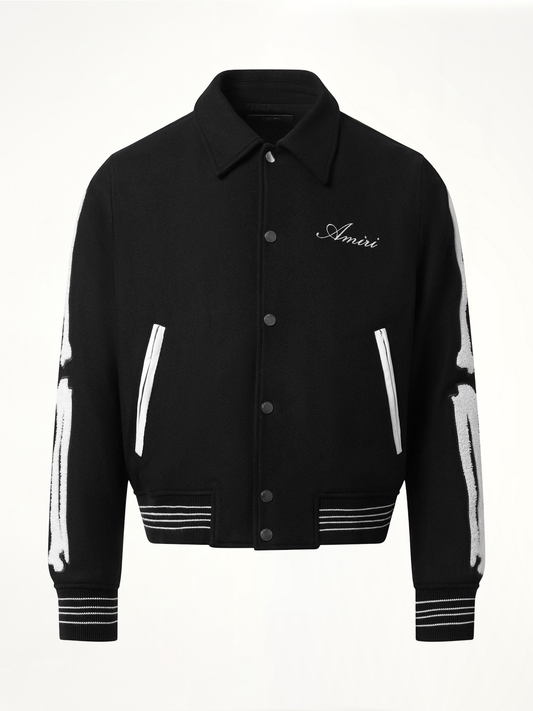 Bones Jacket in Black/White