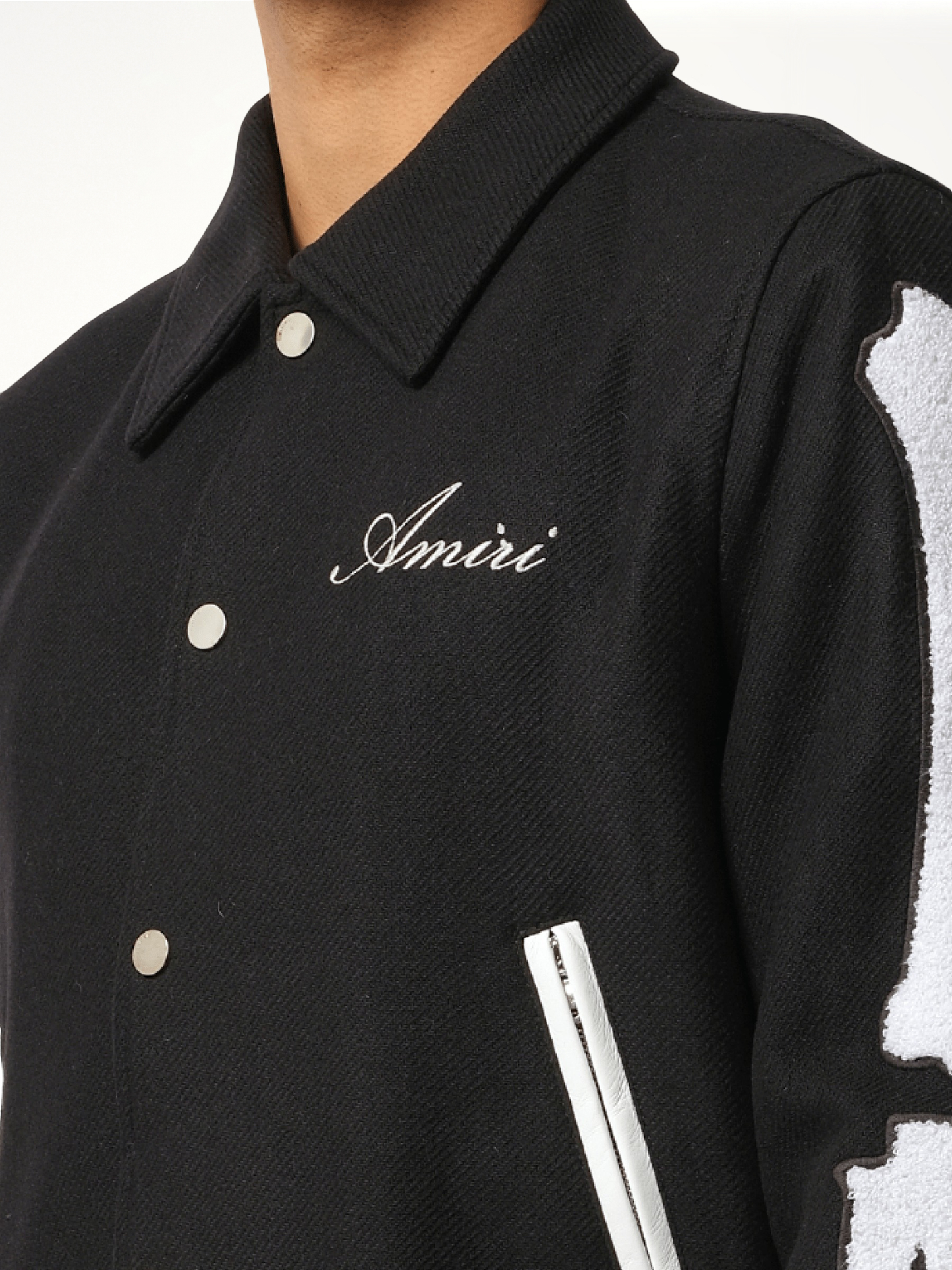 Bones Jacket in Black/White