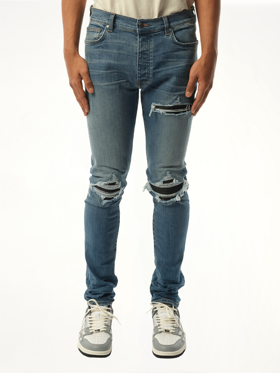 MX1 Distressed Jeans in Dark Indigo