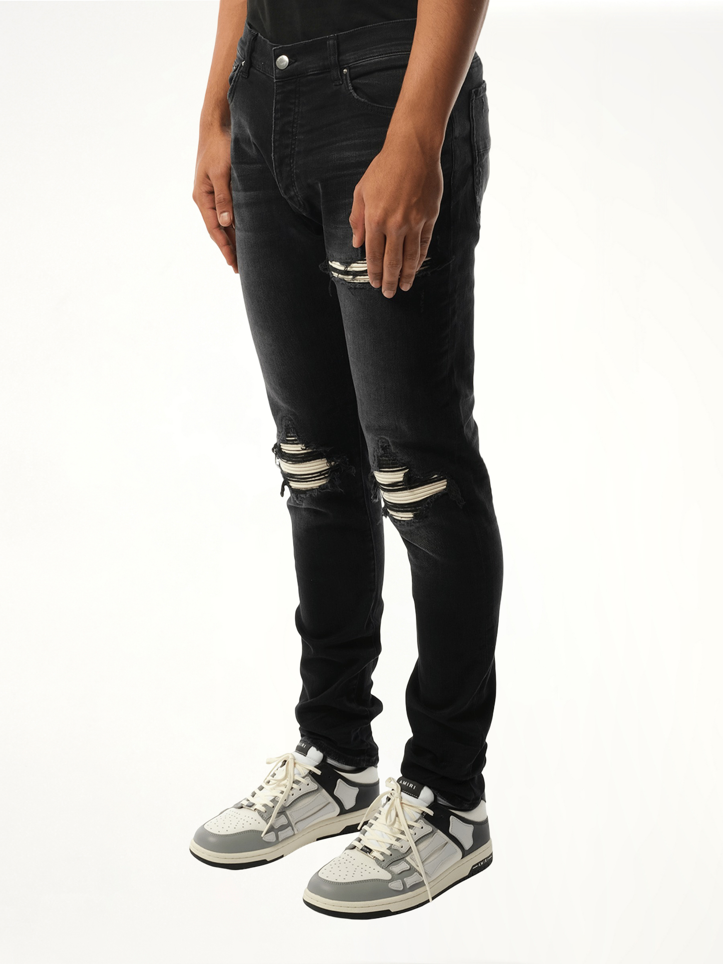 MX1 Ultrasuede Jeans in Vintage Black