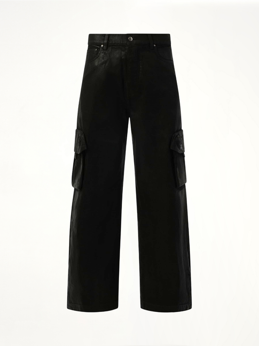 Wax M65 Baggy Cargo Pants in Black OD