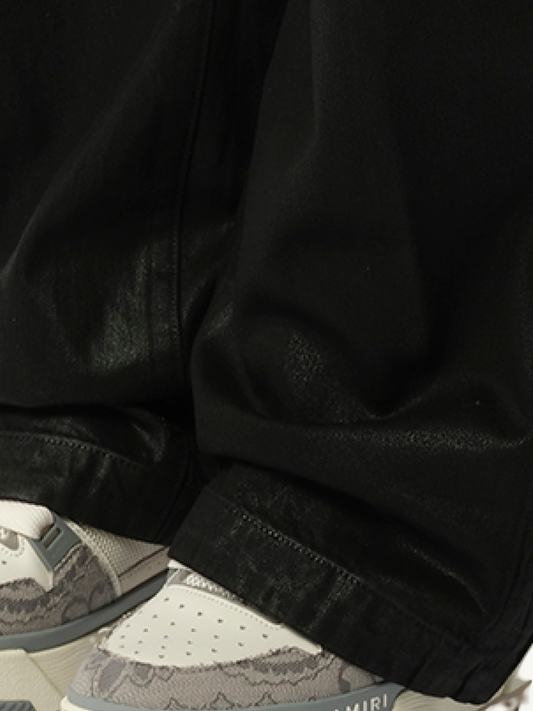 Wax M65 Baggy Cargo Pants in Black OD