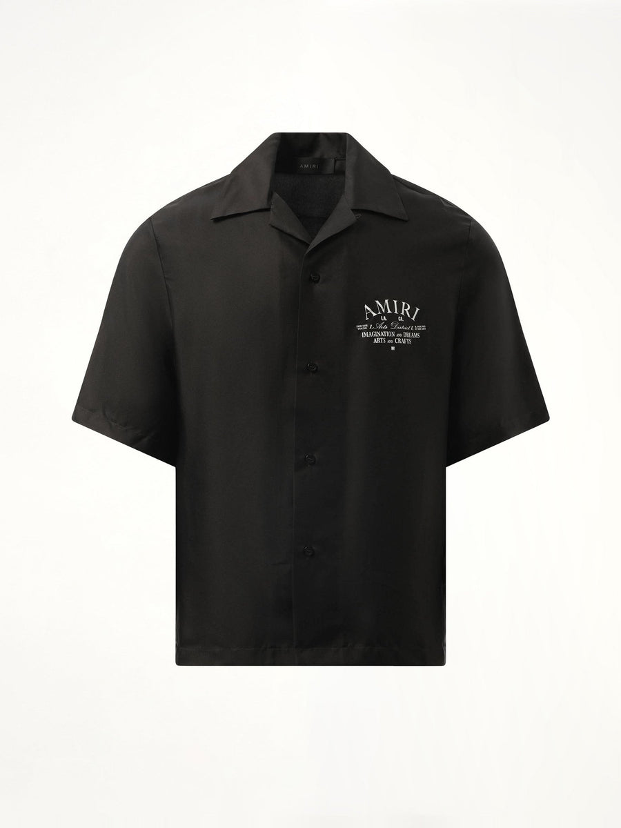 Arts District Bowling Shirt in Black