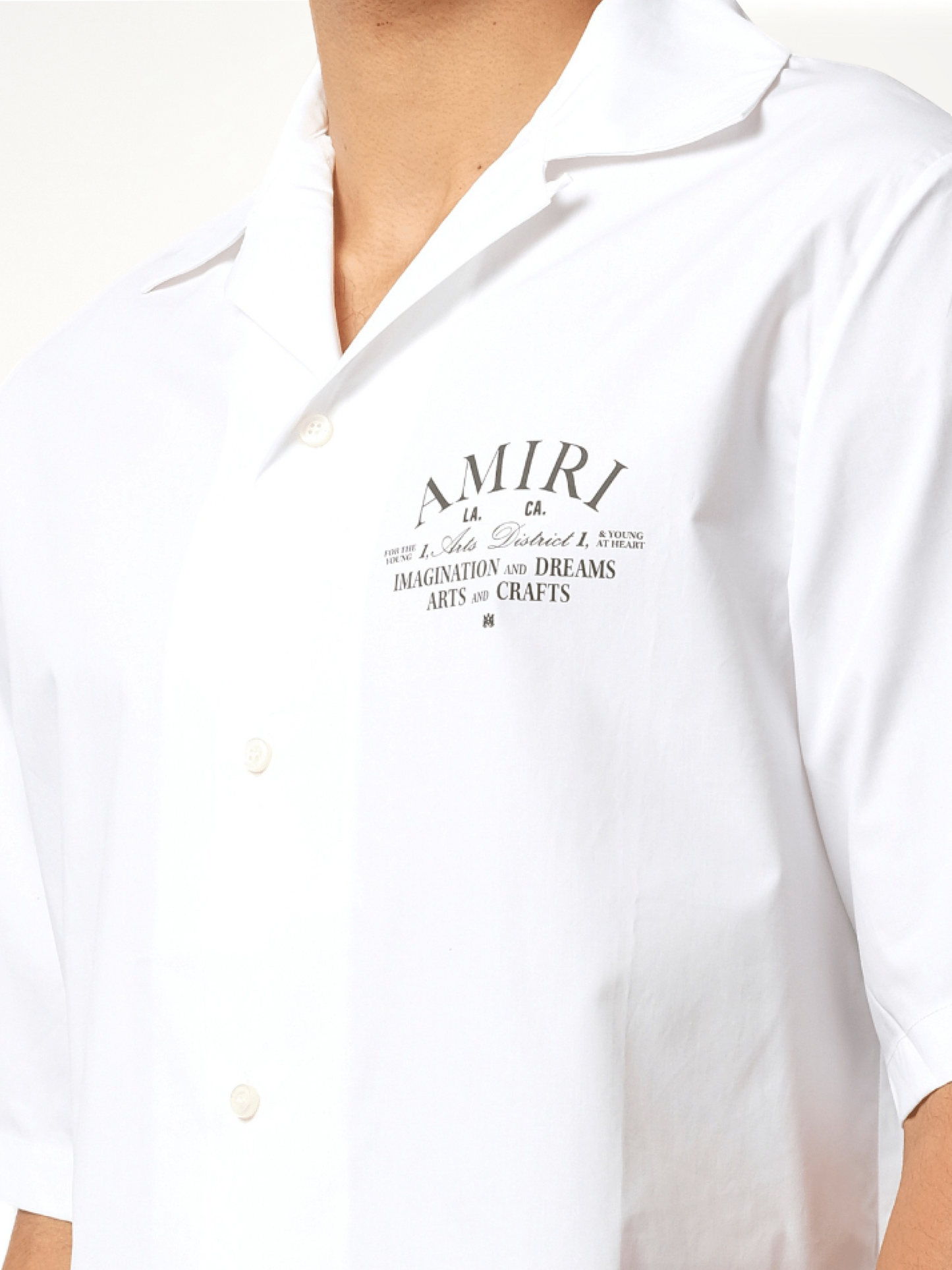 Arts District Camp Shirt in White