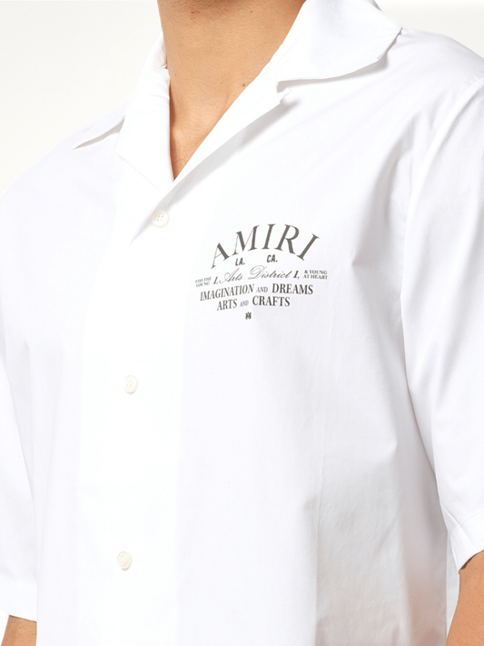 Arts District Camp Shirt in White